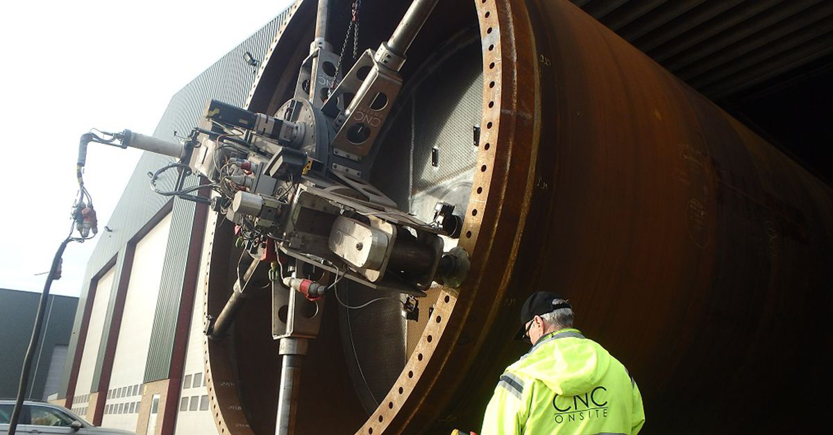 Goliath flange milling machine. Photo: CNC Onsite.