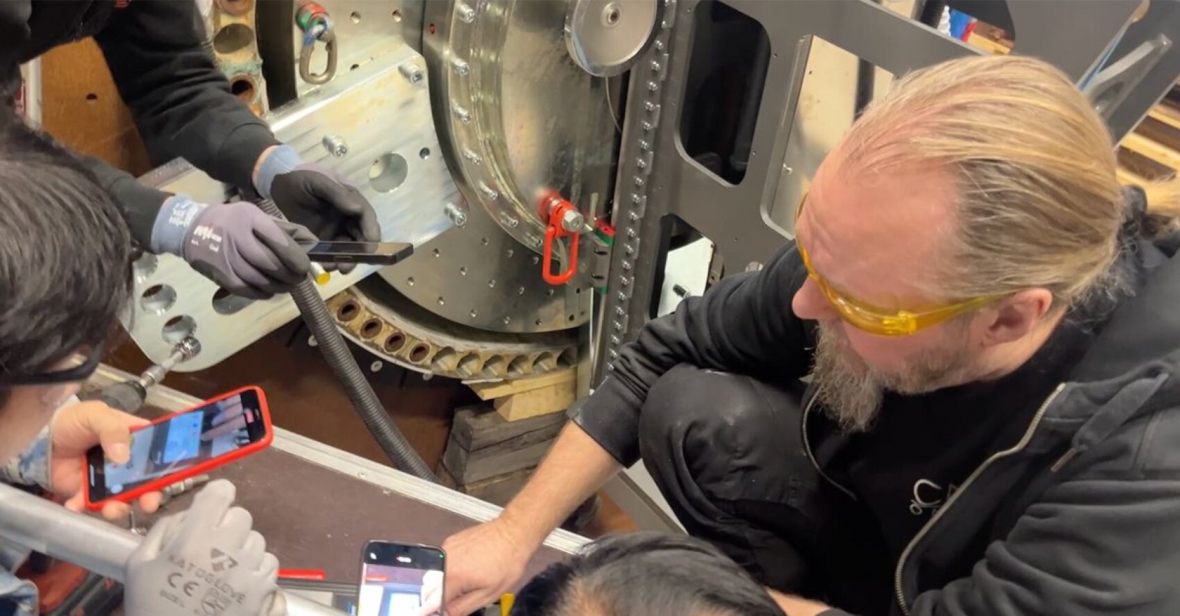 training at cnc onsite smart phoning it